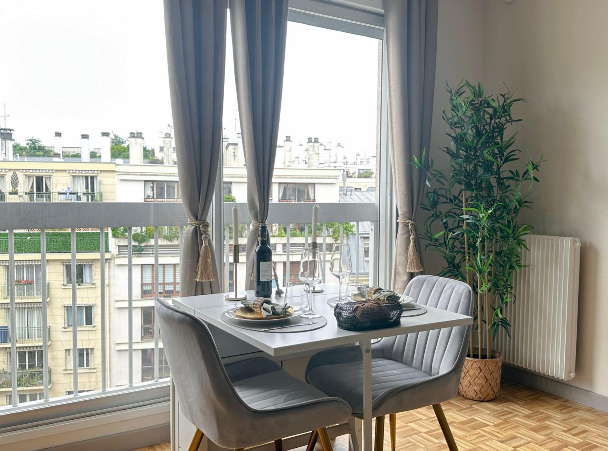Brand-New Studio With Eiffel Tower View Paris Eksteriør billede